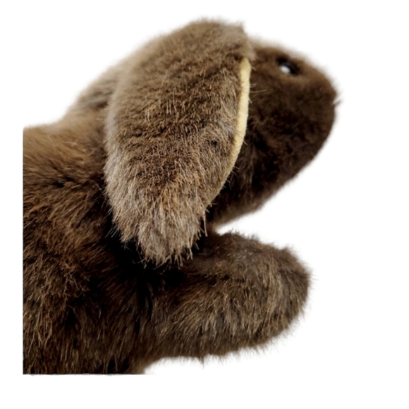 Vintage 1985 Dakin 12" Brown Rabbit Hand Puppet - Picture 7 of 12